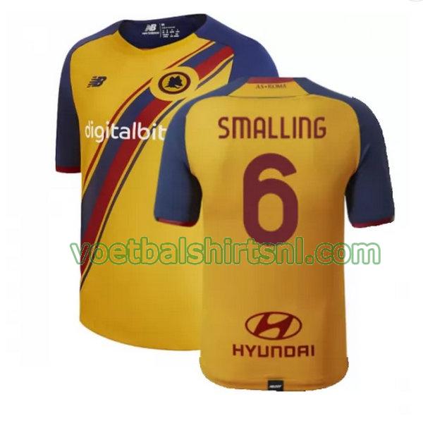 voetbalshirt as roma mannen 2021 2022 fourth smalling 6 geel