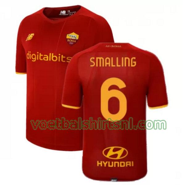 voetbalshirt as roma mannen 2021 2022 thuis smalling 6 rood