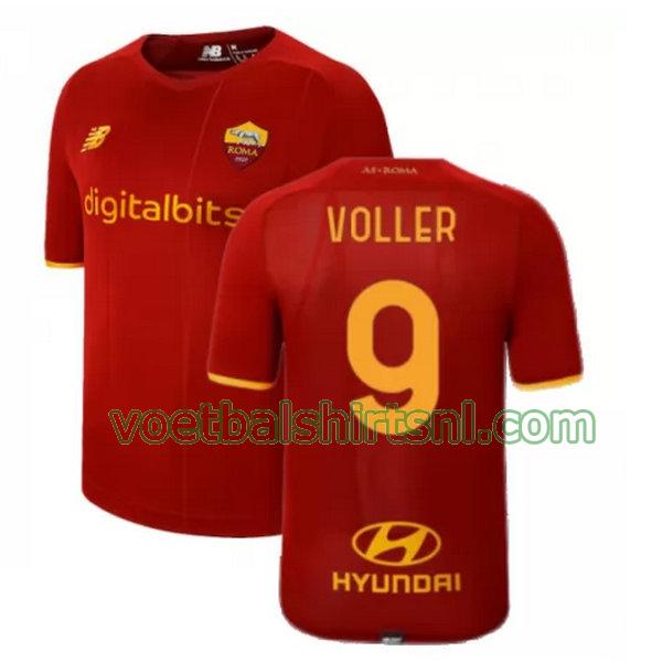 voetbalshirt as roma mannen 2021 2022 thuis voller 9 rood