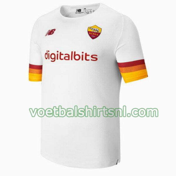voetbalshirt as roma mannen 2021 2022 uit thailand wit