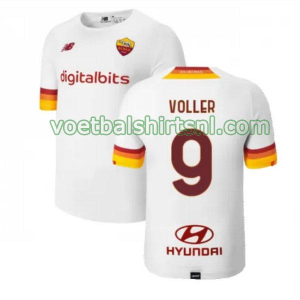voetbalshirt as roma mannen 2021 2022 uit voller 9 wit