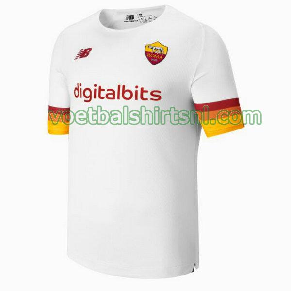 voetbalshirt as roma mannen 2021 2022 uit wit