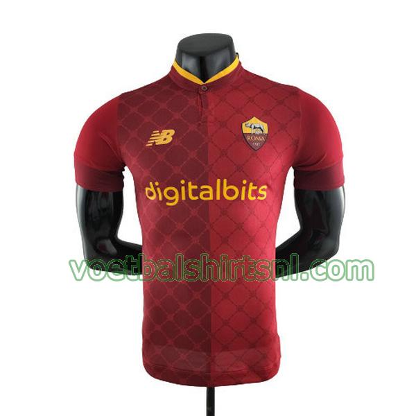 voetbalshirt as roma mannen 2022 2023 thuis rood player