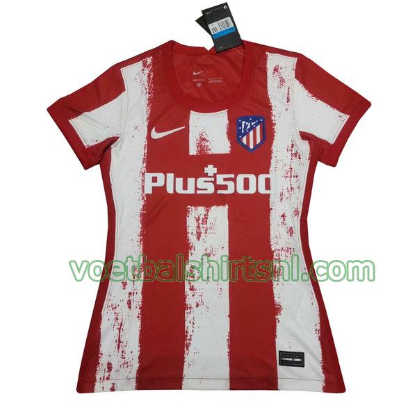 voetbalshirt atletico madrid dames 2021 2022 thuis rood wit