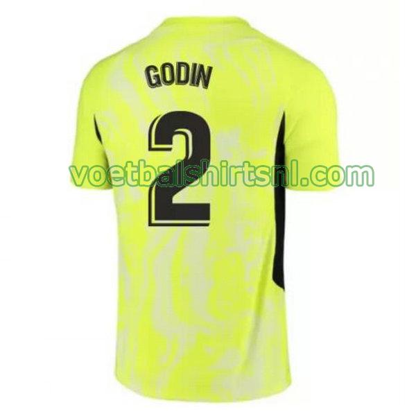 voetbalshirt atletico madrid mannen 2020-2021 3e godin 2 groen