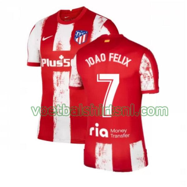 voetbalshirt atletico madrid mannen 2021 2022 thuis joao felix 7 rood wit