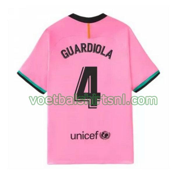 voetbalshirt barcelona mannen 2020-2021 3e guardiola 4 roze