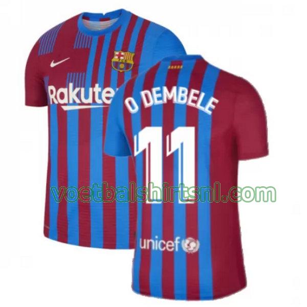 voetbalshirt barcelona mannen 2021 2022 thuis o dembele 11 rood wit
