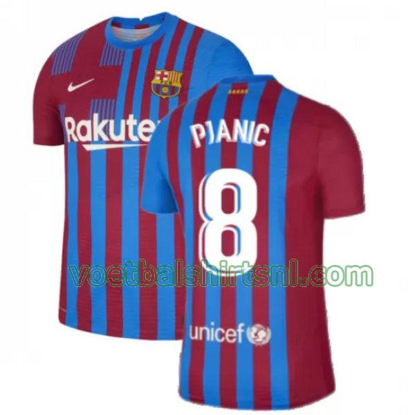 voetbalshirt barcelona mannen 2021 2022 thuis pjanic 8 rood wit