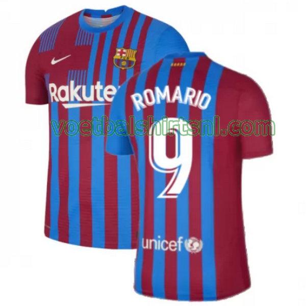 voetbalshirt barcelona mannen 2021 2022 thuis romario 9 rood wit