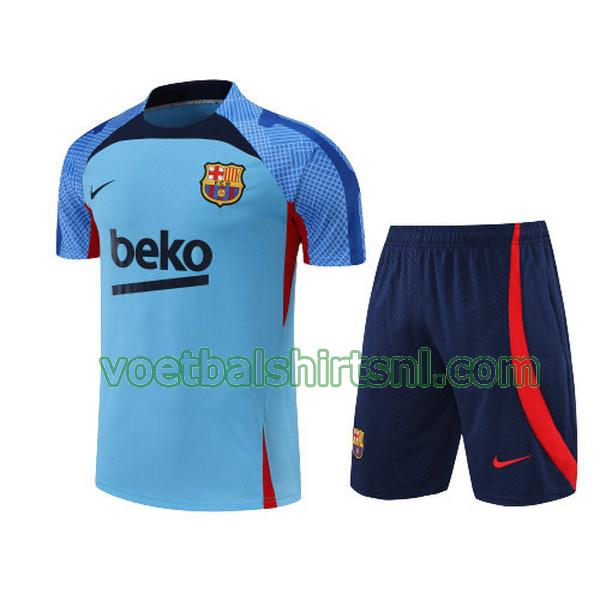 voetbalshirt barcelona mannen 2022 2023 training blauw set