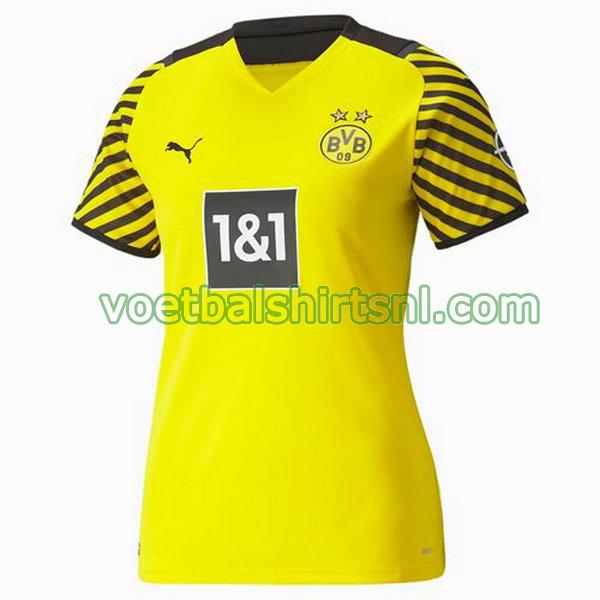 voetbalshirt borussia dortmund dames 2021 2022 thuis geel