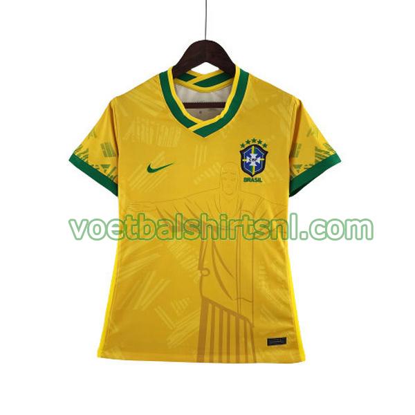 voetbalshirt brasi dames 2022 classic geel