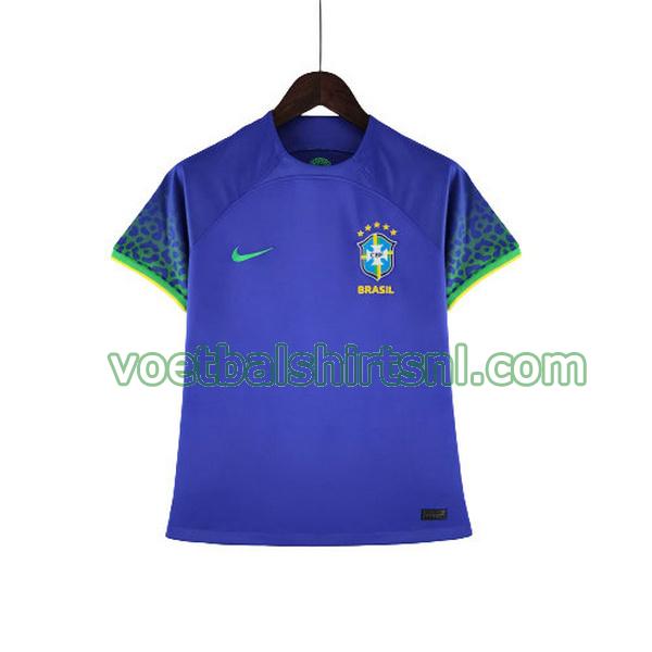 voetbalshirt brazilië dames 2022 2023 uit blauw