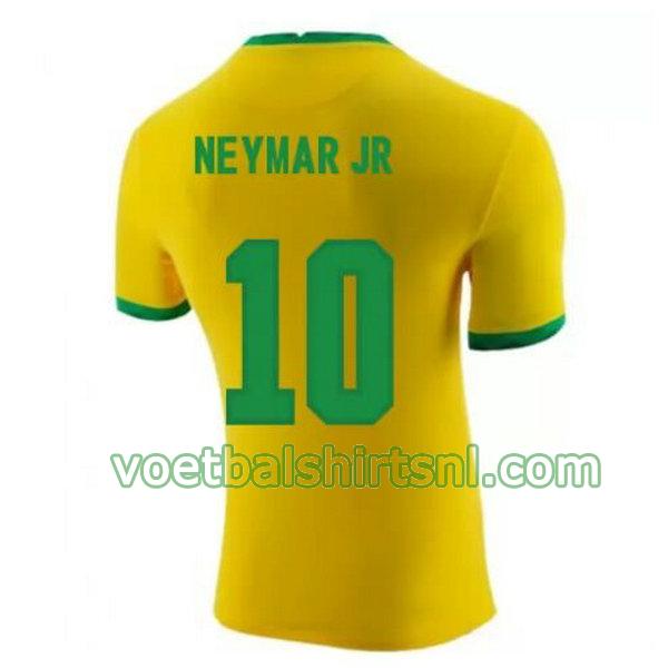 voetbalshirt brazilië mannen 2020-2021 thuis neymar jr 10 geel