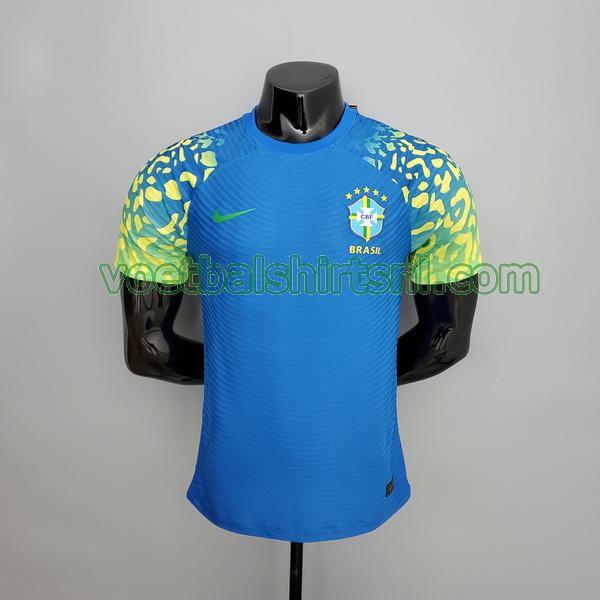 voetbalshirt brazilië mannen 2021 2022 futsal uit blauw player