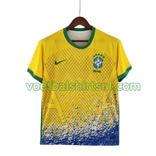 voetbalshirt brazilië mannen 2022 special edition geel