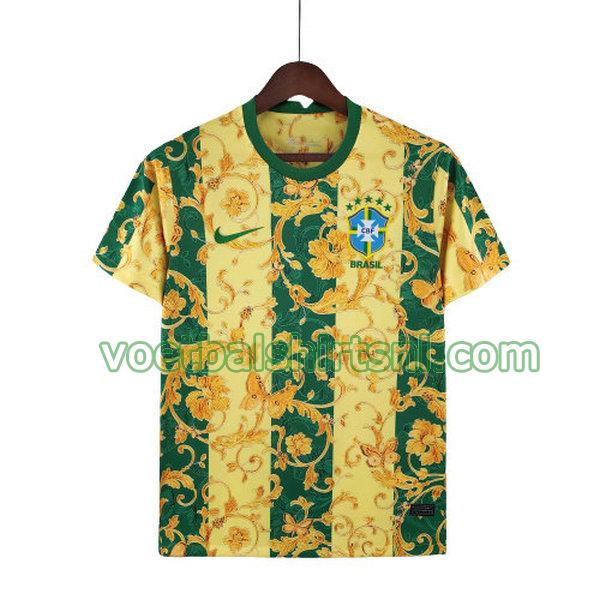 voetbalshirt brazilië mannen 2022 special edition geel groen