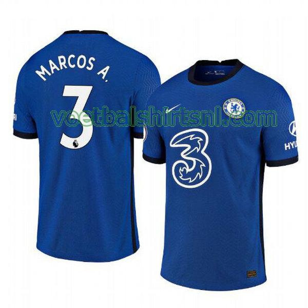 voetbalshirt chelsea mannen 2020-2021 thuis marcos alonso 3