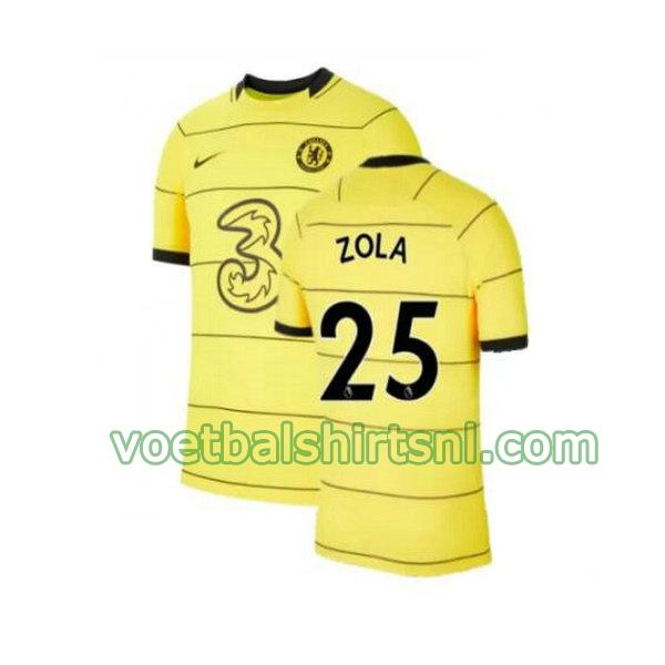 voetbalshirt chelsea mannen 2021 2022 3e zola 25 geel