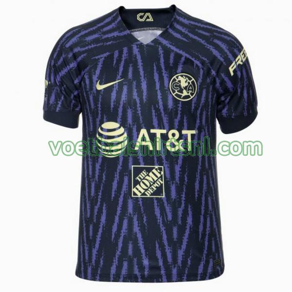 voetbalshirt club america mannen 2022 2023 uit thailand blauw zwart