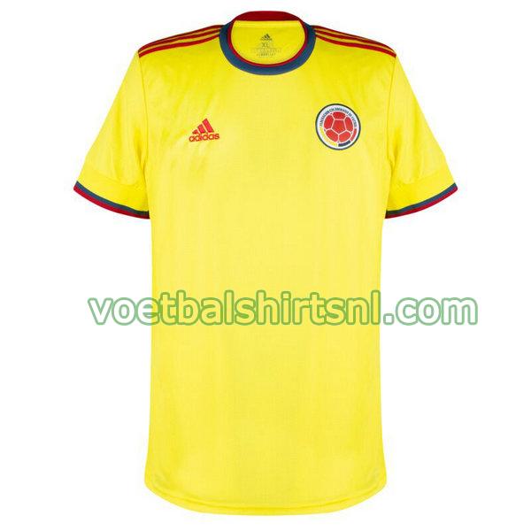 voetbalshirt colombia mannen 2021 2022 thuis thailand geel