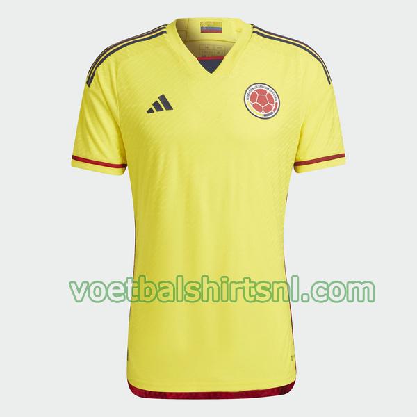 voetbalshirt colombia mannen 2022 2023 thuis thailand geel