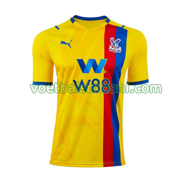 voetbalshirt crystal palace mannen 2021 2022 uit thailand geel