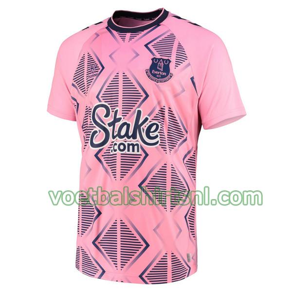 voetbalshirt everton mannen 2022 2023 uit thailand roze