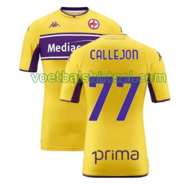 voetbalshirt fiorentina mannen 2021 2022 3e callejon 77 geel