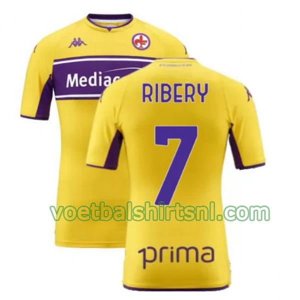 voetbalshirt fiorentina mannen 2021 2022 3e ribery 7 geel