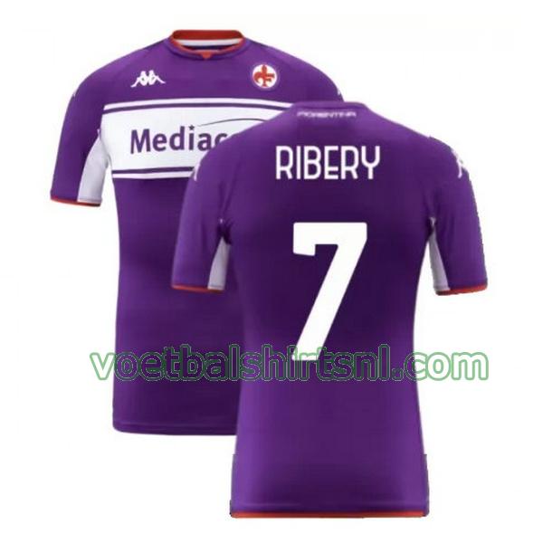voetbalshirt fiorentina mannen 2021 2022 thuis ribery 7 purper