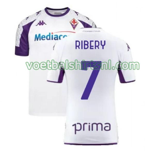 voetbalshirt fiorentina mannen 2021 2022 uit ribery 7 wit