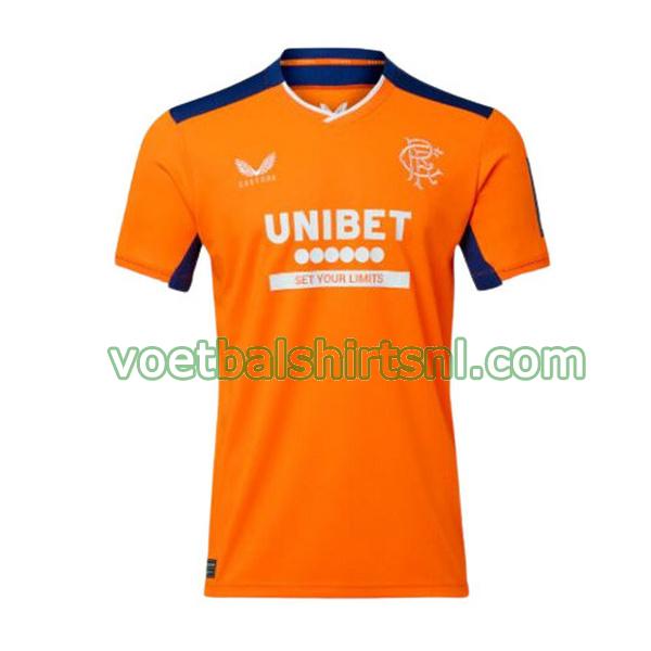 voetbalshirt glasgow rangers mannen 2022 2023 3e thailand oranje
