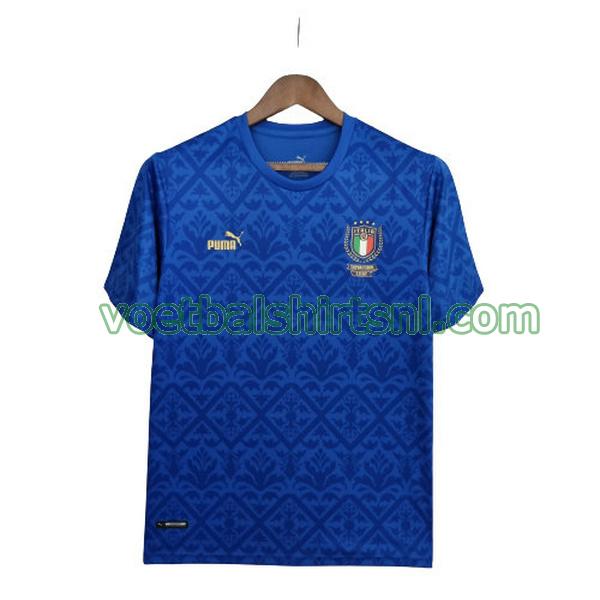 voetbalshirt italië mannen 2022 euro championship special edition blauw