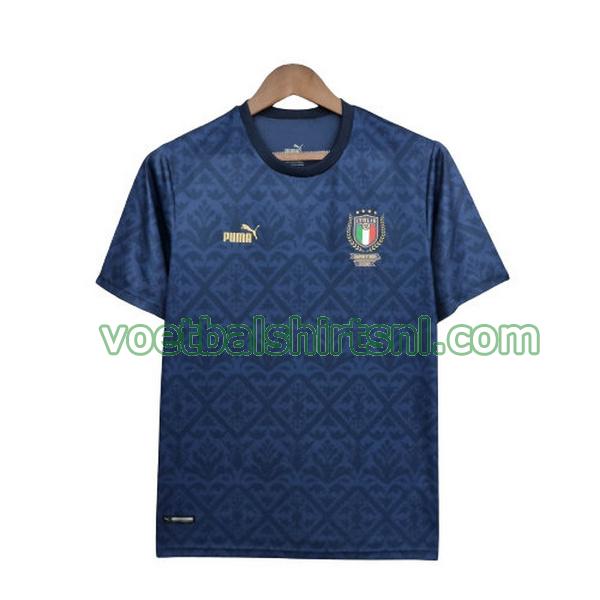 voetbalshirt italië mannen 2022 euro special edition blauw zwart