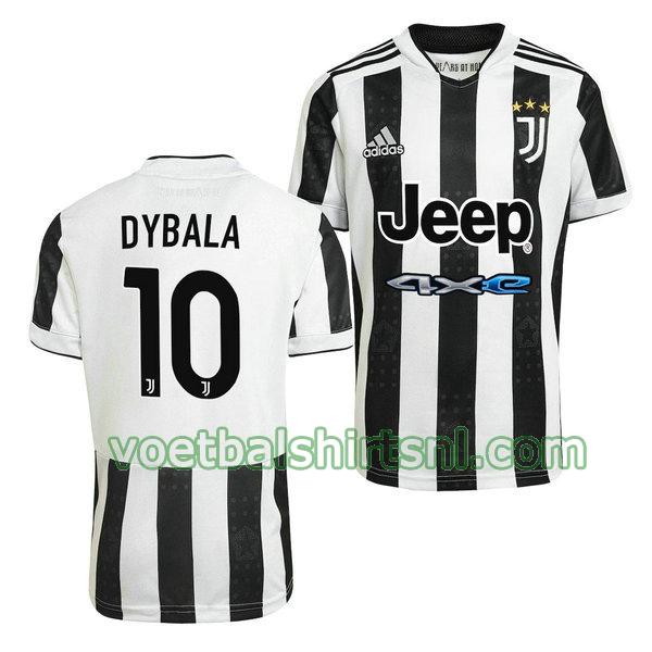 voetbalshirt juventus mannen 2021 2022 thuis paulo dybala 10 zwart wit