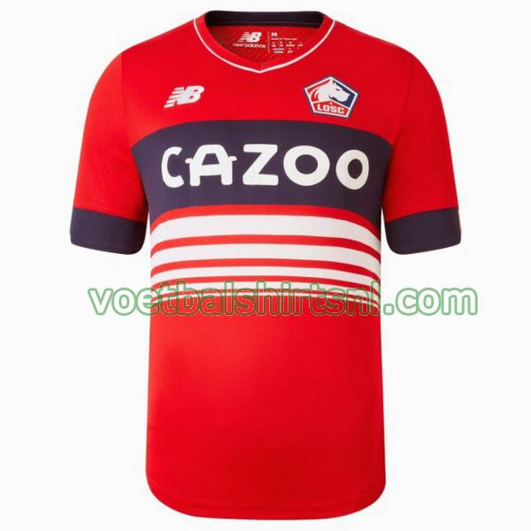 voetbalshirt lille osc mannen 2022 2023 thuis rood