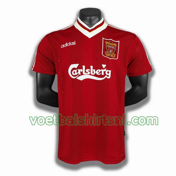 voetbalshirt liverpool mannen 1995 thuis player rood