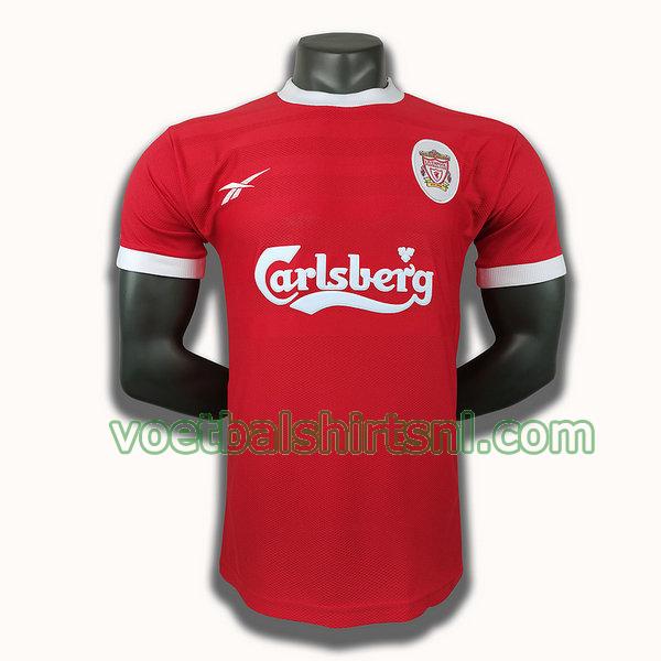 voetbalshirt liverpool mannen 1998 thuis player rood