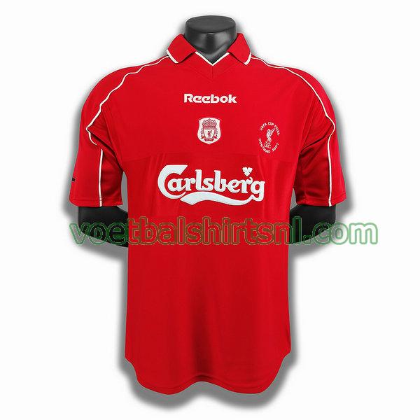 voetbalshirt liverpool mannen 2000 2001 thuis player rood