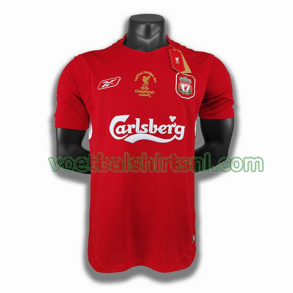 voetbalshirt liverpool mannen 2005 thuis player rood