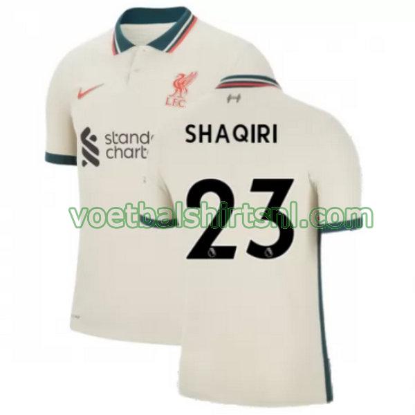 voetbalshirt liverpool mannen 2021 2022 uit shaqiri 23 geel