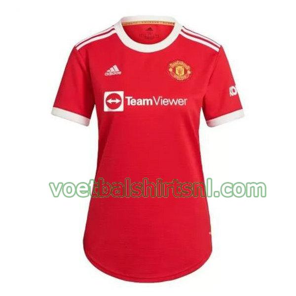 voetbalshirt manchester united dames 2021 2022 thuis rood