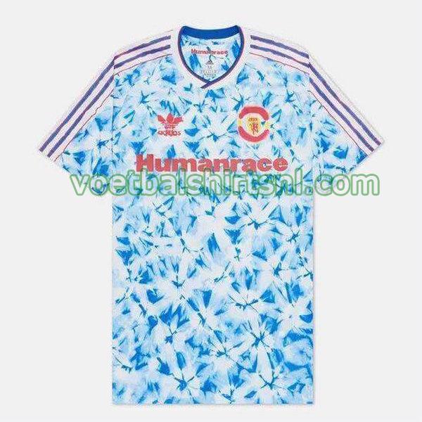 voetbalshirt manchester united mannen 2020-2021 adidas design blauw