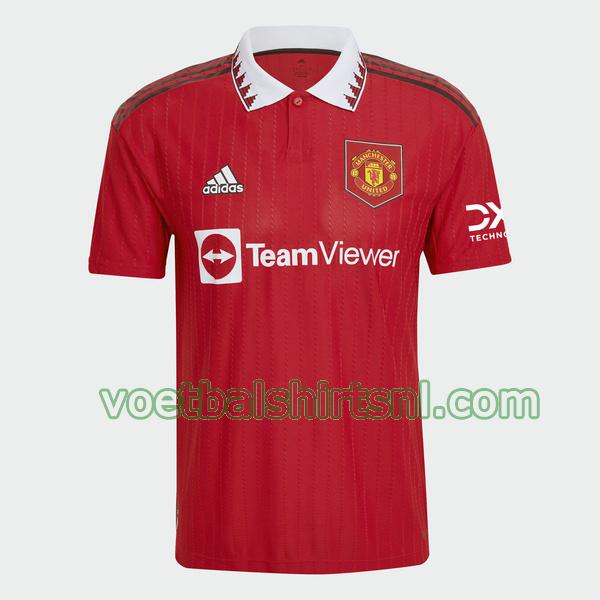 voetbalshirt manchester united mannen 2022 2023 thuis rood