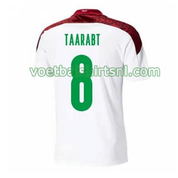 voetbalshirt marokko mannen 2020-2021 uit taarabt 8 wit