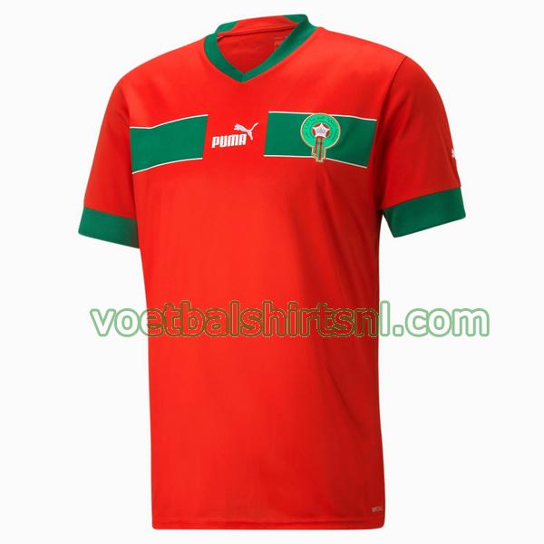 voetbalshirt marokko mannen 2022 2023 thuis thailand rood