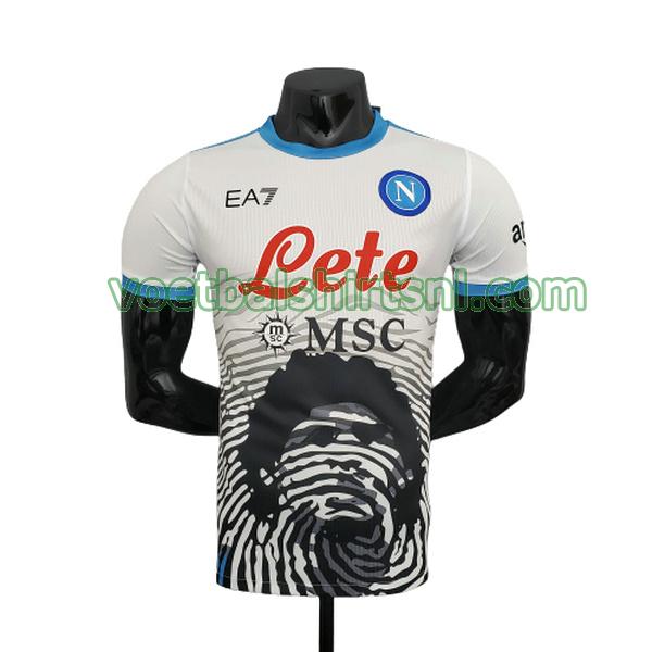 voetbalshirt napoli mannen 2021 2022 commemorative edition wit player