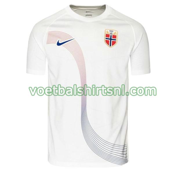 voetbalshirt noruega mannen 2022 uit wit thailand